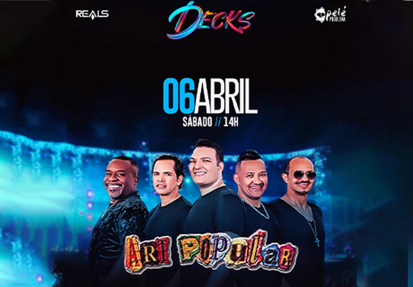 Art Popular comemora no dia 06/04, 30 anos com show inesquecível em Barueri