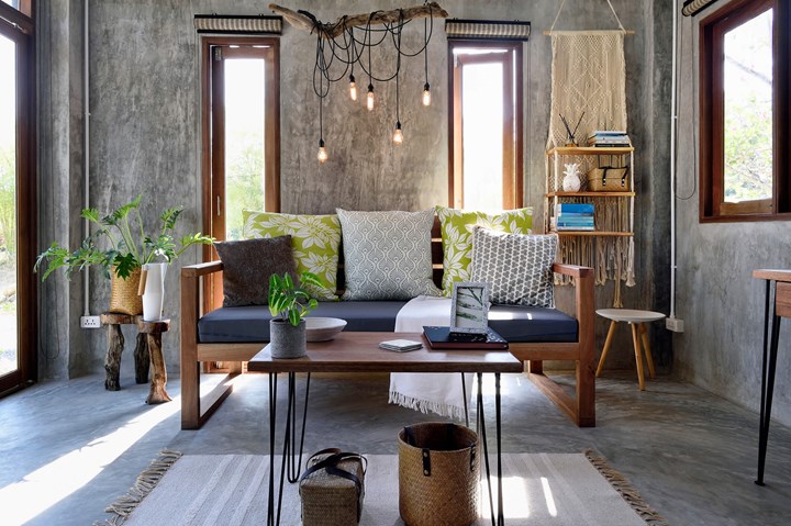 Tendências em decoração: beleza e sofisticação com revestimento de cimento queimado da GTEX Decora